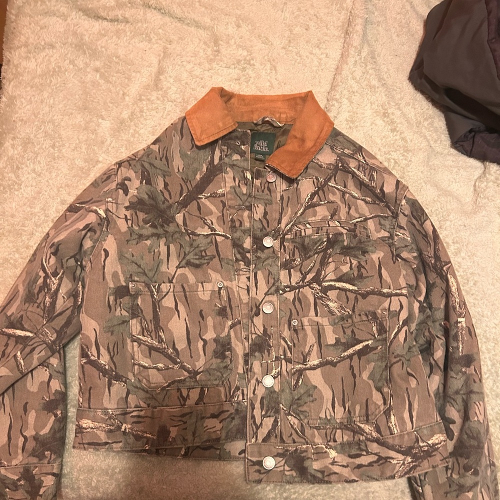 Wild Fable Camouflage Jacket with Tan Accents